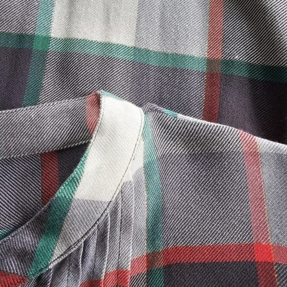 Matilda Jane Plaid Shirt Dress with Belt, Size Medium - Picture 8 of 8